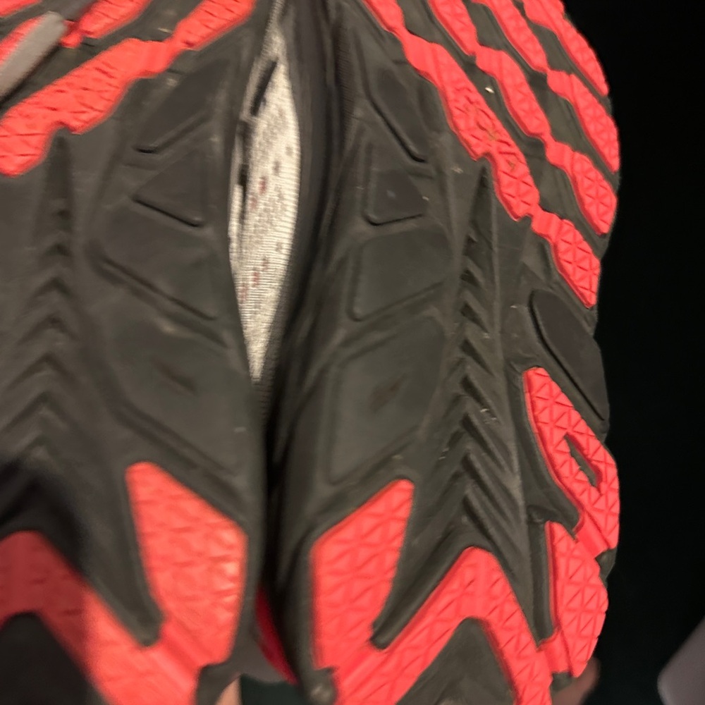 Hoka Gray and Orange Athletic Shoes - Picture 2 of 5